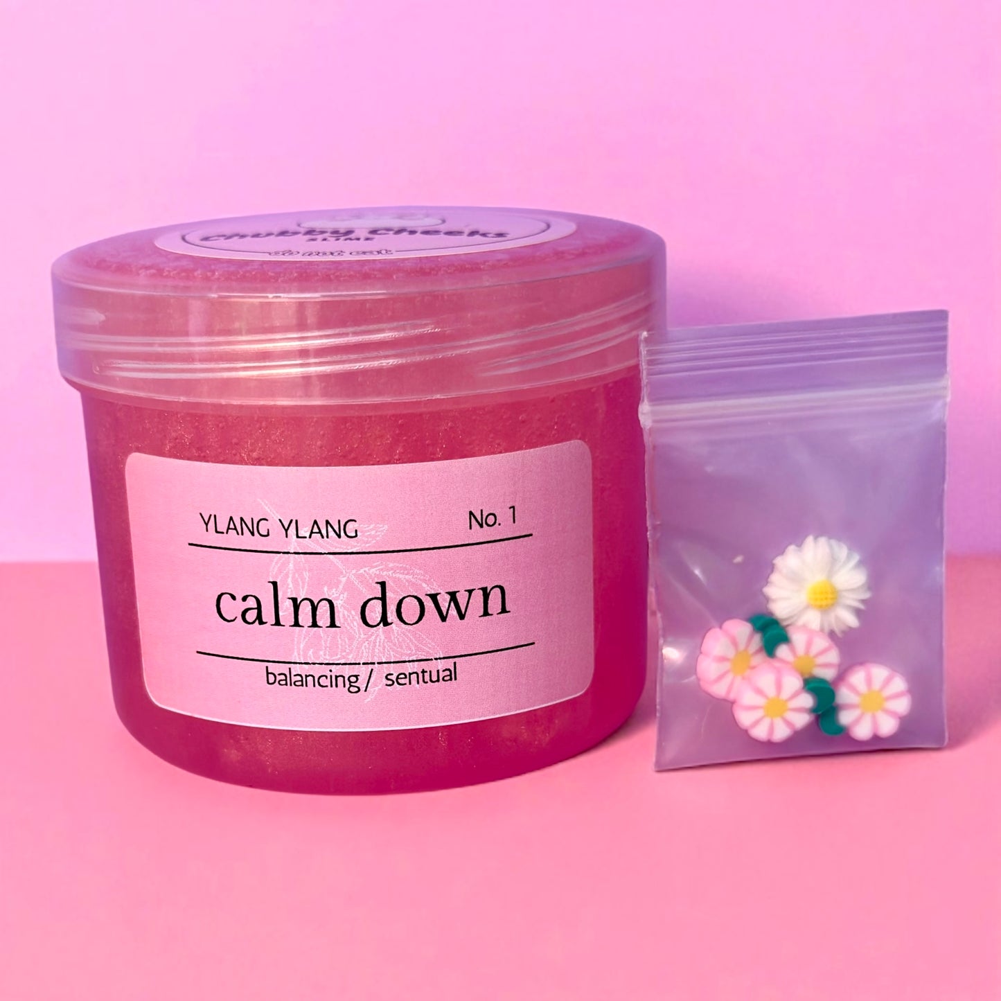 Calm down - Clear Putty Slime