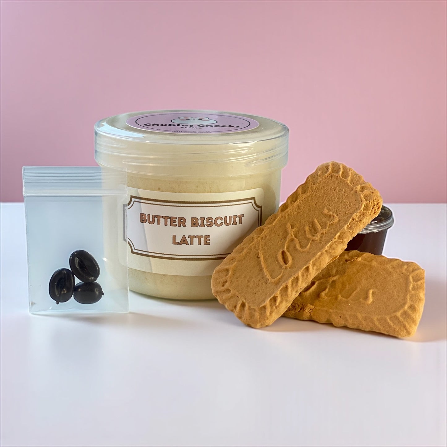 Butter Biscuit Latte DIY Clay Slime - Mochi Slime
