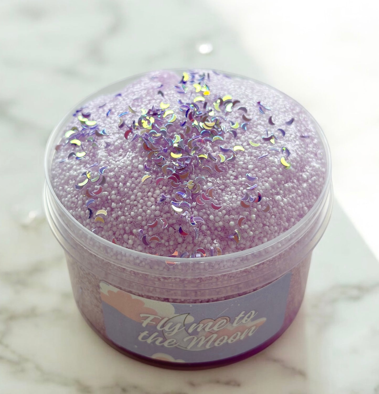 Fly me to the Moon - Clear Microfloam Slime