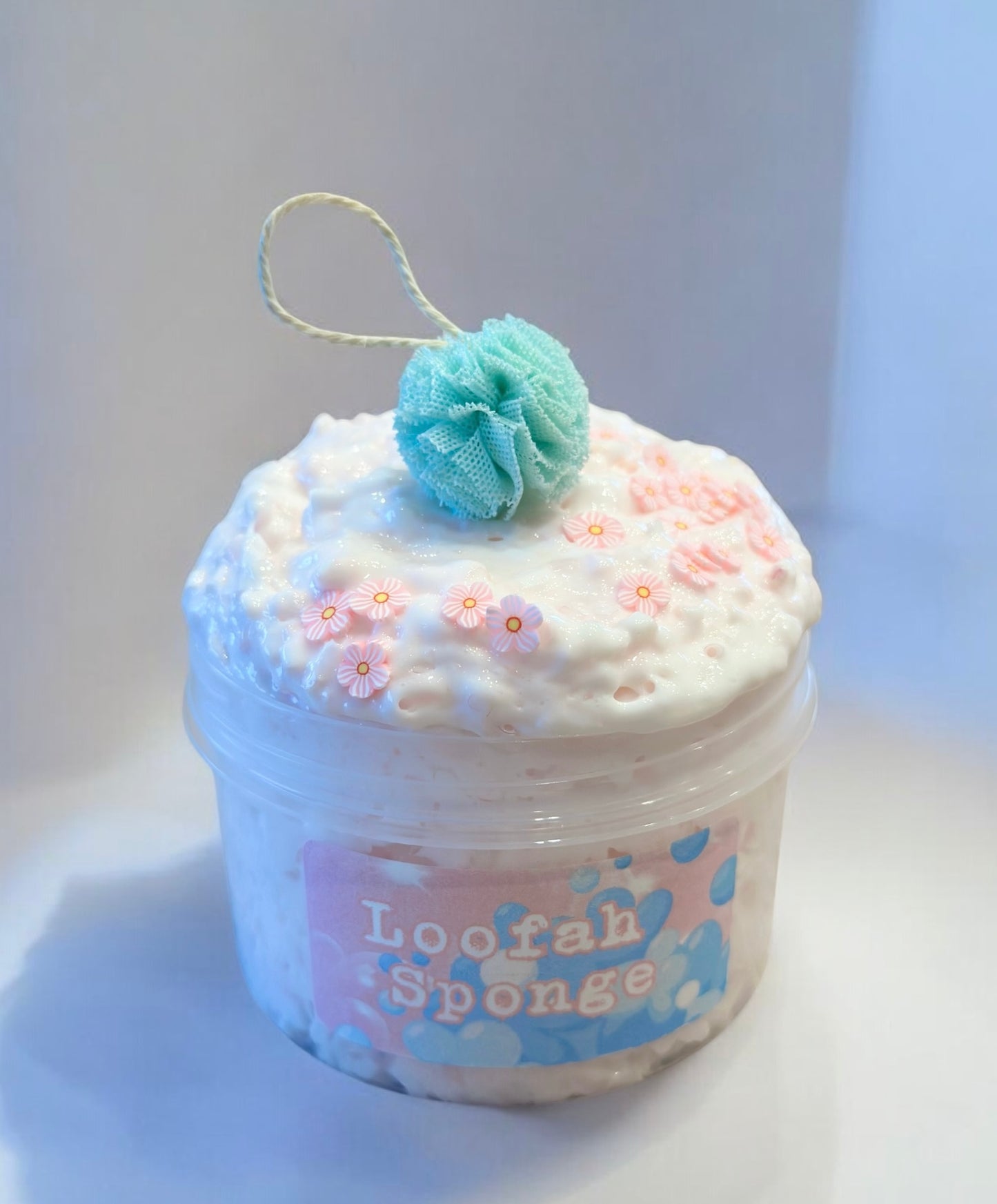Loofah Sponge - white Glue Bingsu Slime