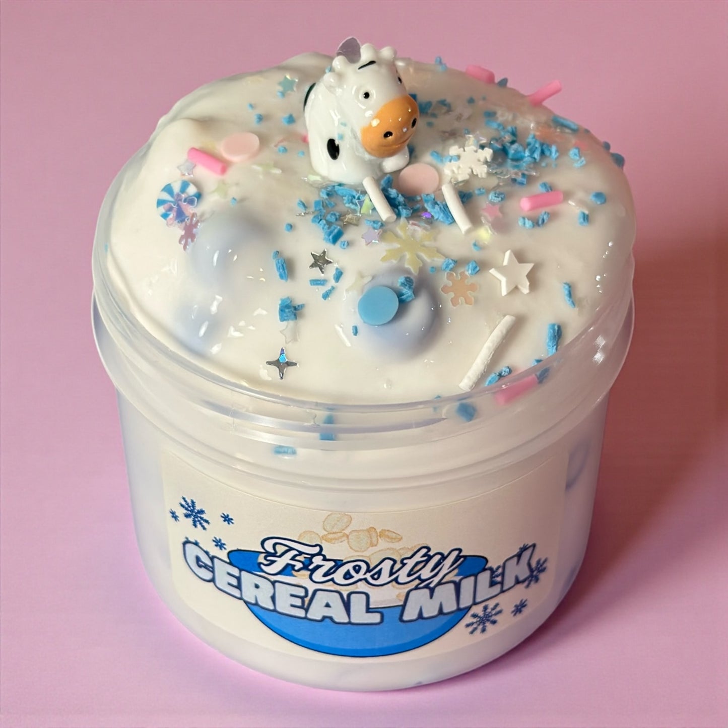 Frosted Cereal Milk - Pony Bead Slime