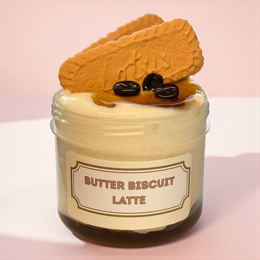 Butter Biscuit Latte  DIY Clay Slime - Mochi Slime