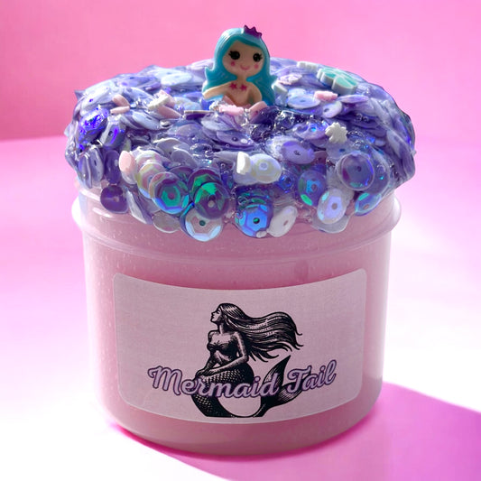 Mermaid Tail - Icee Slime + Sequin Bomb Topper