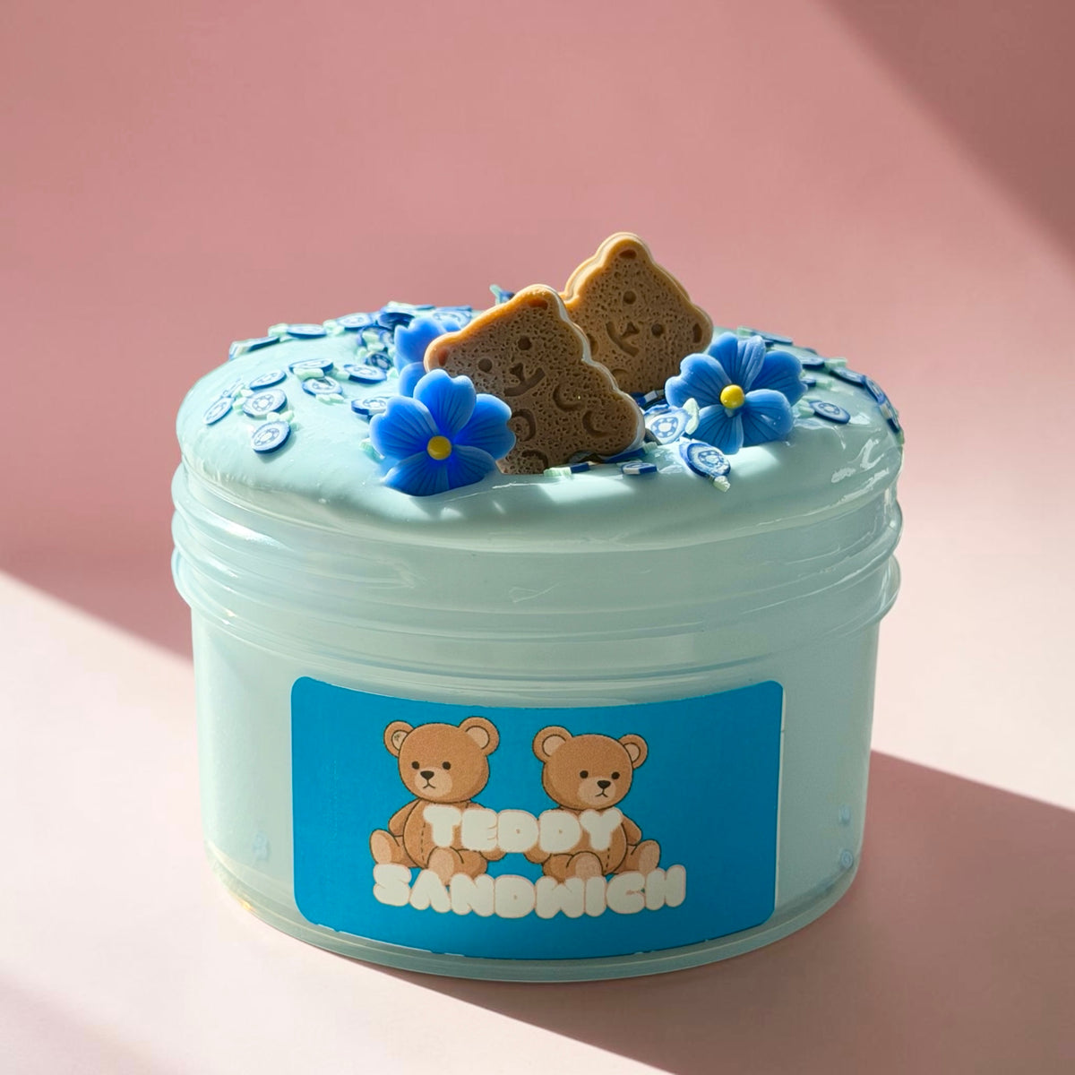 Teddy Sandwich - White Glue Jelly Slime
