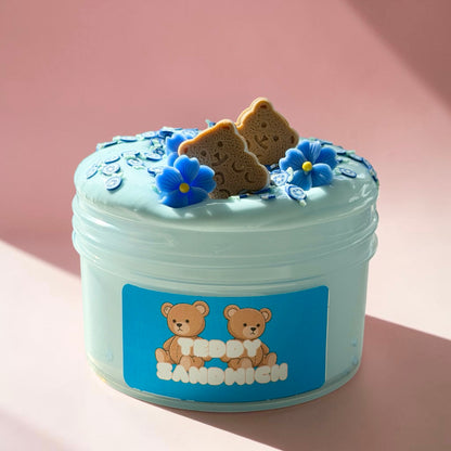Teddy Sandwich - White Glue Jelly Slime