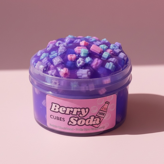 Berry Soda Cubes - Block Bead Slime