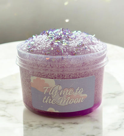 Fly me to the Moon - Clear Microfloam Slime