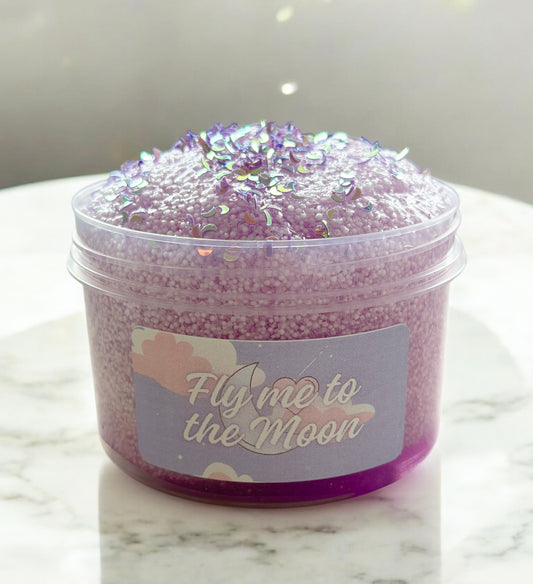 Fly me to the Moon - Clear Microfloam Slime