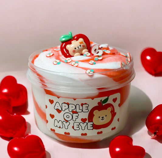 Apple of my Eye - white Glue Jelly Slime
