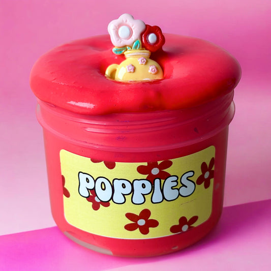 Poppies - White Glue Jelly Slime