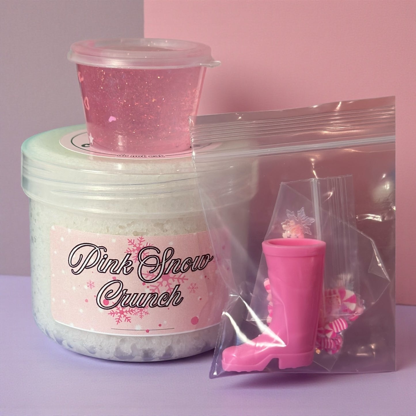 Pink Snow Crunch - Snowfizz Slime
