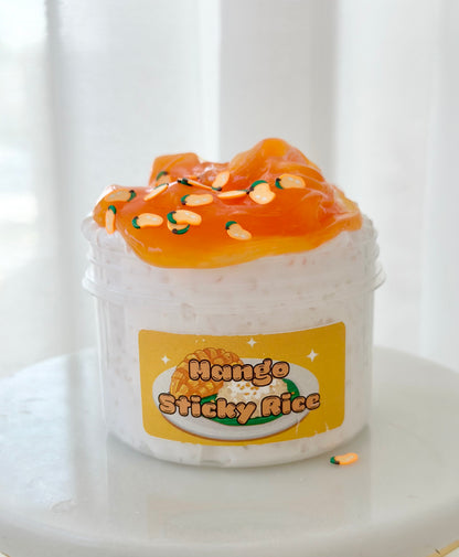 Mango Sticky Rice Slime -Slushie Slime - Crunchy Slime
