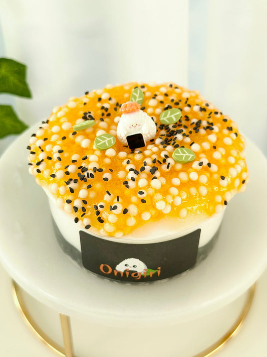 DIY Slime, Onigiri, Thick and Glossy Slime