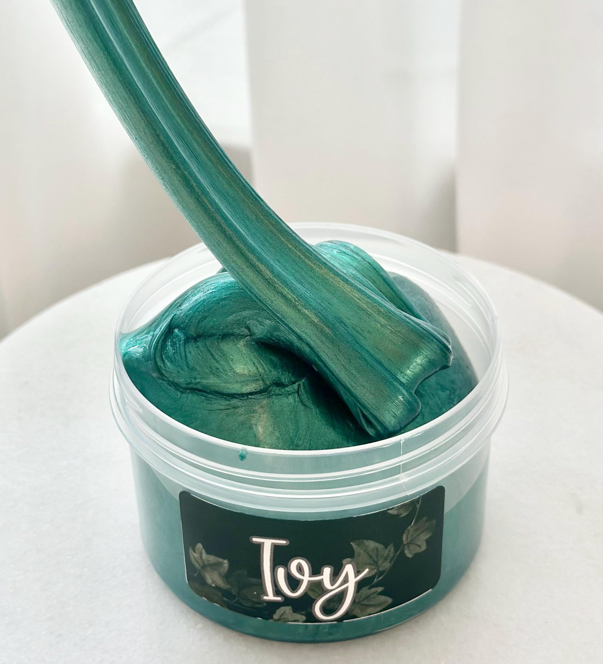 Ivy- Metallic Clear Slime