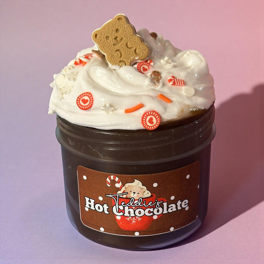 Teddie&#39;s Hot Chocolate - DIY Slime - Jelly Slime Duft - Heiße Schokolade Slime - 185 Ml Jelly Slime - 50 Ml Butter Slime - Slime Geschenkset