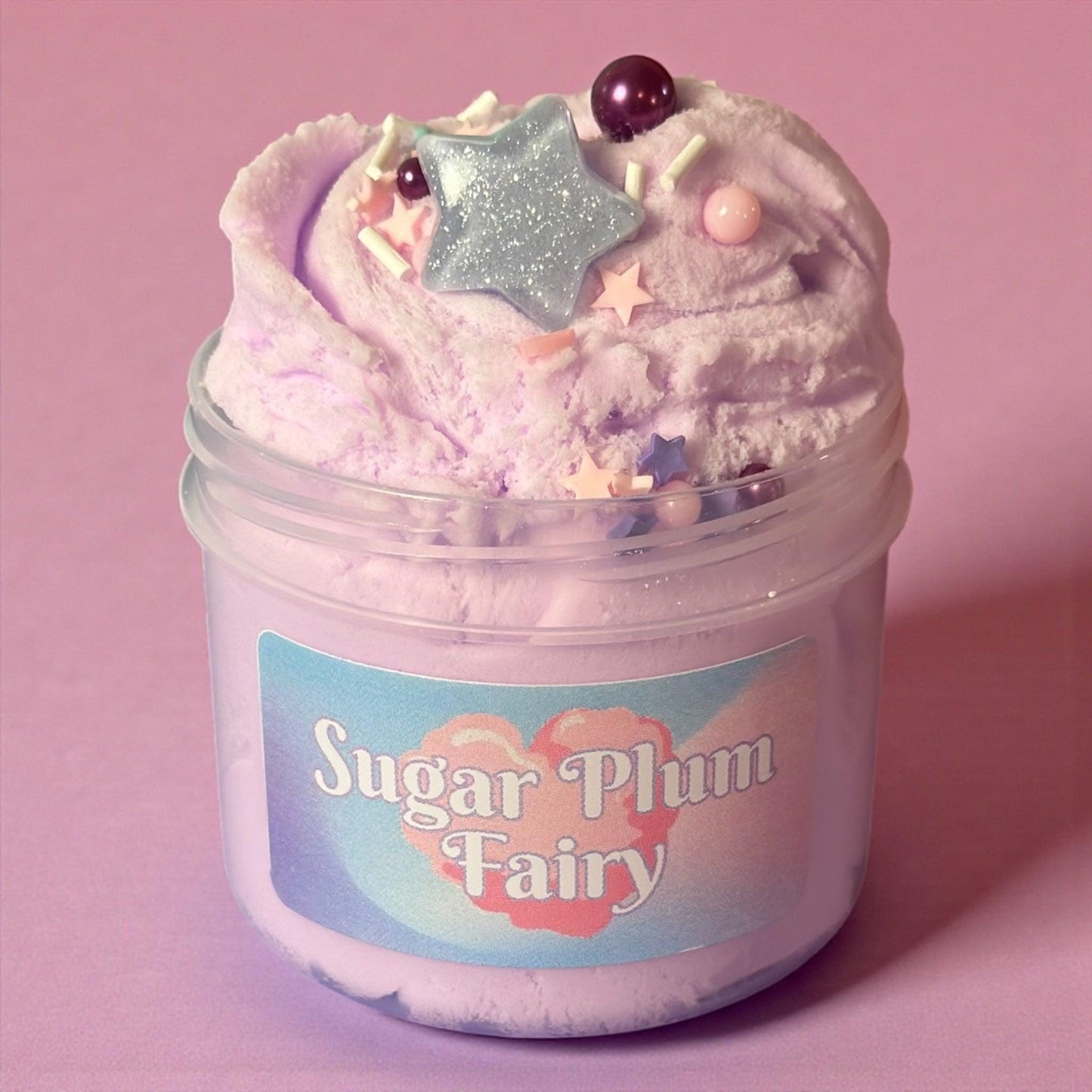 Sugar Plum Fairy - lila Cloud Slime - Cloud Slime - Mystischer Weichspüler - 185 Ml Cloud Slime - Aktivator Und Gebrauchsanleitung
